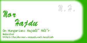 mor hajdu business card